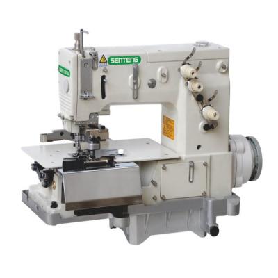 China Yes Machines 2000 C, Belt St Double Needle Flat Layer Chainstitch Sewing Loop With Fabric Front Cutter Industrial Sewing Machine for sale