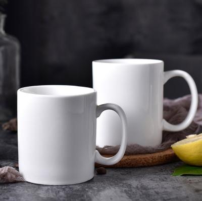 China 320ml/400ml Viable Wholesale Ceramic Tumbler Drinking Mug Porcelain Marble Tea Cup Porcelain Mugs Tableware Coffee Customize for sale