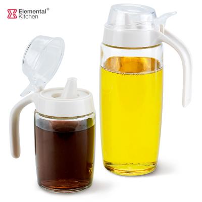 China 205ml 500ml SINOGLASS 1 PC Viable Glass S Size 1 Liter Glass Bottle Dressing Bottle for sale