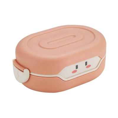 China Food Grade Round Shape Reusable Lunch Box 2 Layers Of Sustainable, Heatable Food Warm for sale