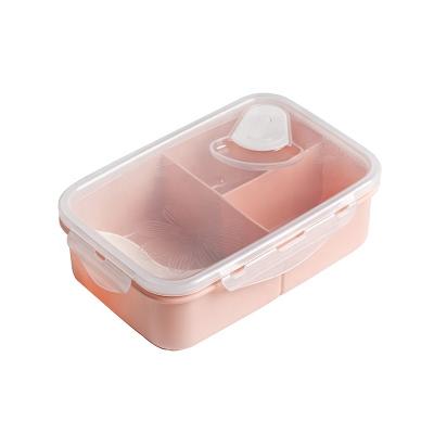 Κίνα Plastic Food Fruit Storage Reusable Lunch Box 3 Cabinets 14.5cm*21*Cm*7cm 1000ml προς πώληση