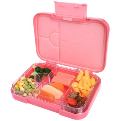 Κίνα 6 Compartments Cute Reusable Lunch Box Student/Kids Food Storage Container With Lid προς πώληση