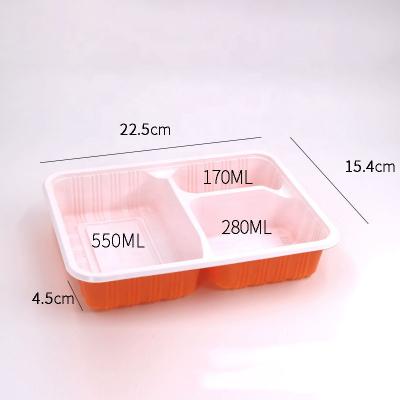 Chine Bento Lunch Plastic Box 1000ml Plastic Lunch Box Takeaway Disposable Fast Food Container Bento Lunch Box Plastic Tray à vendre