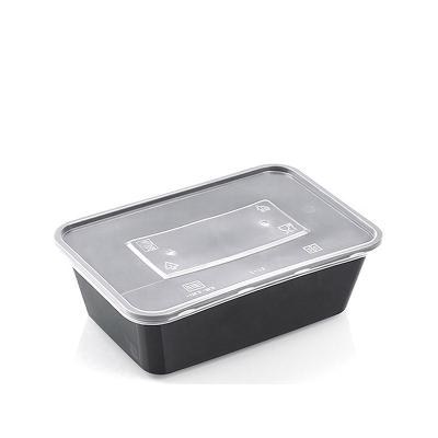 China Takeaway Microwavable Plastic Disposable Lunch Box 1 Compartment Bento Food Storage Meal Prep Containers zu verkaufen