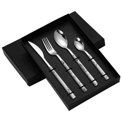 China High Quality 5pcs Cutlery Set Home Hotel Restaurant Spoon Knife Fork Modern Party Flatware Cutlery Set Gift Set for sale