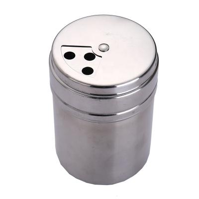 China Kitchen Round Spice Shaker Bottles Stainless Steel 100ml Sustainable Seasoning Jars for sale