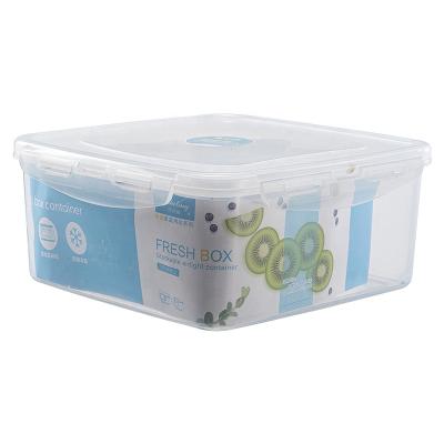 China High quality Refrigerator Storage Square Box 450ml 750ml Airtight Plastic 1250ml 2000ml Container Airtight Plastic bins Te koop