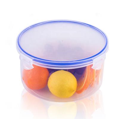 중국 High Quality Round Refrigerator Storage Box 1650ml 19cm*10.2cm Airtight Plastic Container 판매용