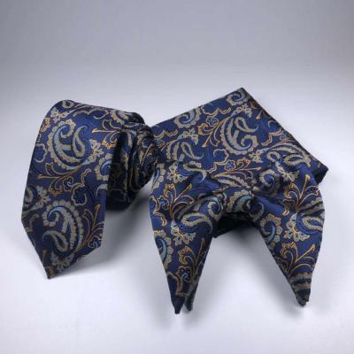 China 100% Cashmere Luxury Gift Fashion Polyester Floral Print Bow Tie Paisley Wrapping Necktie Set With Square Pocket for sale