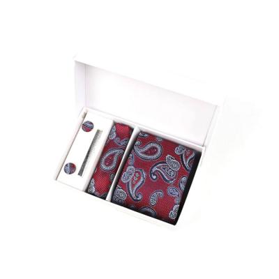 China Custom Made Slim Skinny Premium Narrow Paisley Jacquard Fashion Silk Ties For Men 145*7.5cm for sale