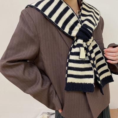 China Luxury Colorful Women Poncho Checkerboard Scarf Knitted Shawls Fashion Soft Acrylic Striped for sale