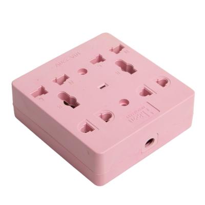 China Commercial Portable Industrial Power Outlet Multi Gang 10 Gang Design Multi Outlet Industrial Copper Plating Iron GR2233 GR2233 Extension Socket for sale