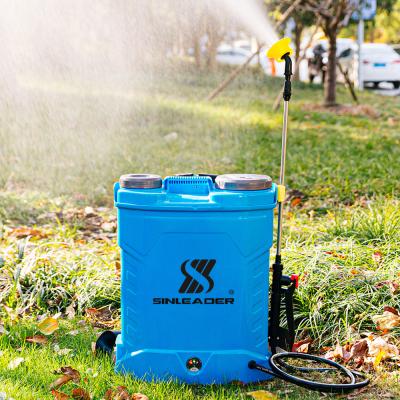 China Low Energy Consumption Sinleader 16 Liters Battery Motorized Knapsack Agricultural Sprayer for sale