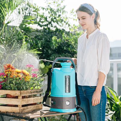 China Garden Sinleader 5L Pesticide Electric Battery Plastics Mist Backpack Fine Sprayer for sale