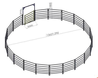 China Durable Portable Horse Tube Used Horse Fencing Corral Boards For Sale for sale