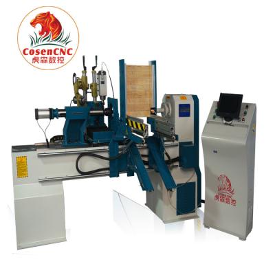 China High-level efficient semi-automatic multi-function CNC automatic feeding wood lathe with automatic feeding system for sale