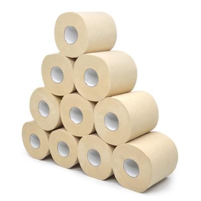 China 2/3 Ply 12Rolls Bamboo Toilet Paper Rolls Bathroom Soft Core Cheap Eco-friendly Organic Tissue Paper Bamboo Rolls for sale