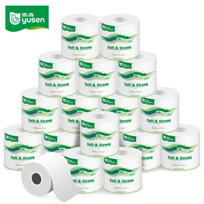 China Eco-friendly Yusen Tissue Soft White Tissue Roll Virgin Toilet Paper Custom for sale