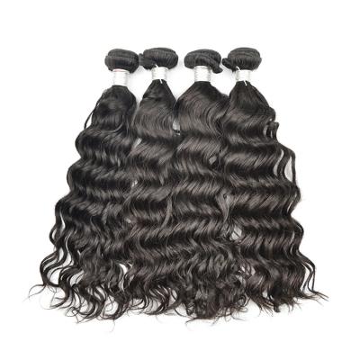 China Alligned 100% Unprocessed Virgin Brazilian Remy Human Hair 10A Cuticle Water Wave Crochet Cheap Raw Hair Extension, Headband and Bundles Hair Bundles for sale