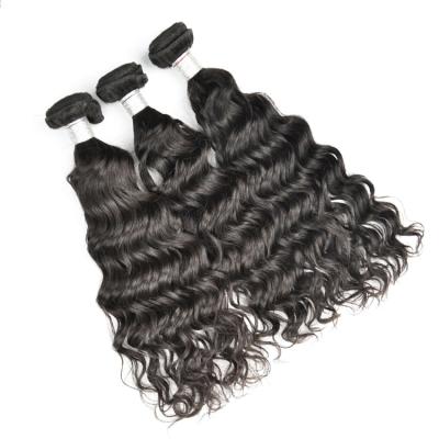 China Loose Wave Brazilian Human Hair Bulk Bundles Lace Front Wigs Water Wave Bundle Hair Extension Vendors, Hair Bundles With Lace Headband for sale