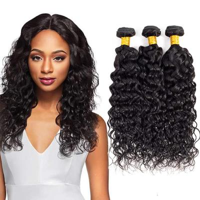 China Alligned 100% Unprocessed Virgin Brazilian Remy Human Hair 10A Cuticle Water Wave Crochet Cheap Raw Hair Extension, Headband and Bundles Hair Bundles for sale