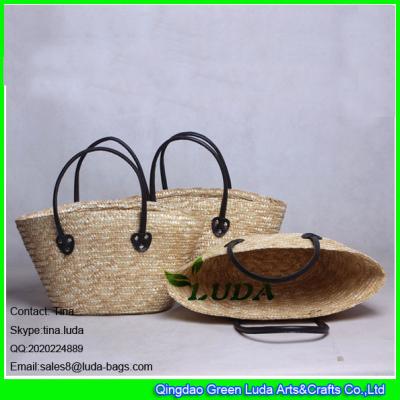 China LUDA hot new products for 2016 fashion female wheat straw bag for sale