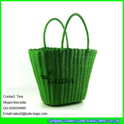 China LUDA 2016 new arrival women pp straw bag fashion shopping pp straw shoulder bag for sale