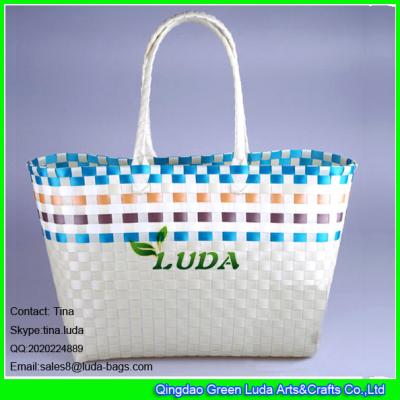 China LUDA large woven PP straw bag for sale