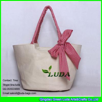 China LUDA germany straw handbag big size butterfly deco paper straw bags factory for sale