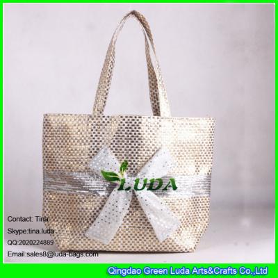 China LUDA japan style straw handbag fashion straw beach bag for yong girl for sale