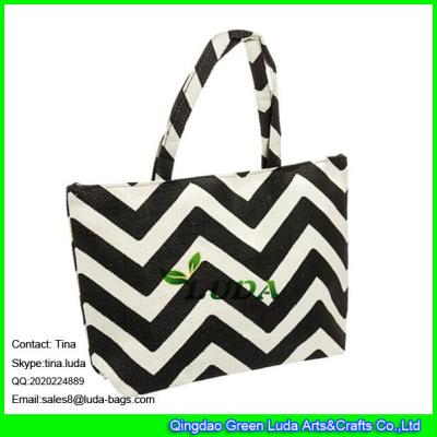 China LUDA 2015 summer french market printed straw beach bag for sale