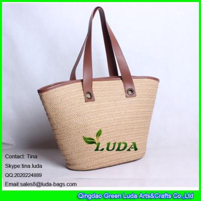 China LUDA2015 fashion straw bag women paper straw gifts beach bag for sale