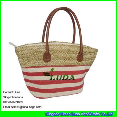 China La nueva vagabunda de la paja del seagrass del totalizador de la playa del diseño de LUDA personalizó bolsos en venta