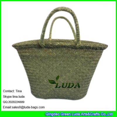 China LDSC-001 natural vintage basket beach bag 2016 cheap seagrass straw bags for sale