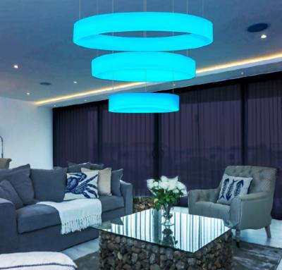 China Modern Rooms Colorful Hanging Decorative Led Lamp Droplight Contemporary for sale