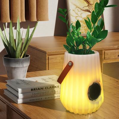 China 2022 Hot Selling AirPlay Smart Night Led Lights Table Lamp Charger Wireless Speaker for sale