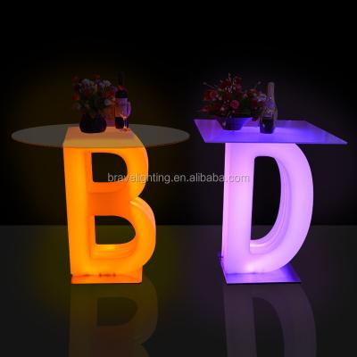 China (height) (height) letter light bar office desk adjustable led coffee table for sale