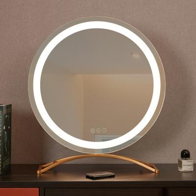 China Lighted Desk Around Lighted Led Makeup Mirror Desk With Big Fill Light Smart Dressing Table Light Wedding Mirror for sale