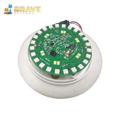 China 3W 6W 12W Screw Round Led Lamp Surface Mounted Lighting Panel Touch Base Battery Operated Remote Control Light For Led Furniture for sale