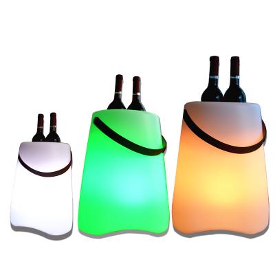 China Hot Sale Modern Ice Bucket High Quality Beer With RGB 16 Color Changing Waterproof IP65 LED Bar Ice Bucket Battery Operated for sale