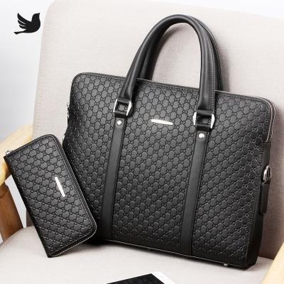 China 100% Eco-friendly High End Men's Business Briefcase Leather Briefcase Men Bag Business Men's Briefcase for sale