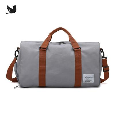 China 100% Eco-friendly sports throw bag with shoes box Sports Tote Bag Single Shoulder Slung yoga fitness travel bag for sale