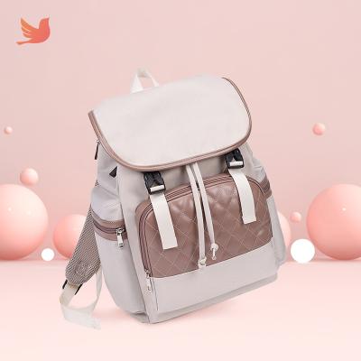 China Others Customized Logo Mother and Baby Bag Mommy Bag Bear Backpack Large Capacity Portable Baby Bag for sale