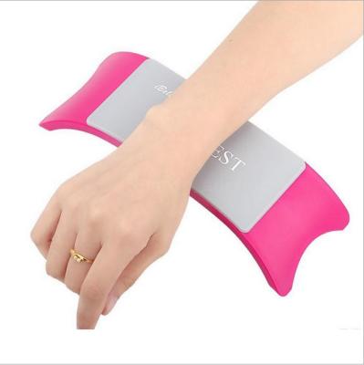 China Popular Comfortable Eco-friendly Silicone Hand Support Cushion Nail Arm Rest Professional High Quality Nail Pillow For Manicure for sale