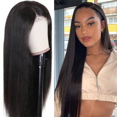 China High Quality Silky Straight Wave 13x4 Full Lace Human Hair Pre Plucked Wigs Full Front Human Hair Wigs Vendors Bone Straight Hd Swiss Brazilian Wigs for sale