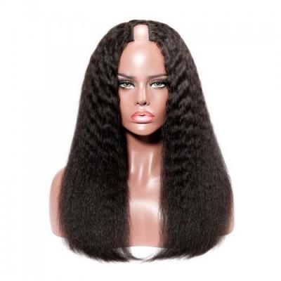 China Cheap Body Wave 200% Density V Part Wig Hair Wig No Missing Brazilian Remy Curly U Part Hair Side Wigs For Black Women for sale