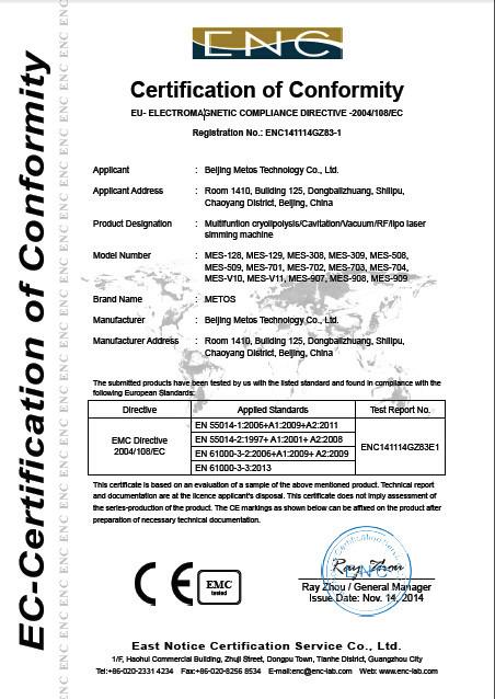 CE - Beijing Metos Technology Co., Ltd.