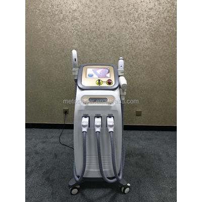 China Newest acne treatment 3 in 1 workstation OPT SHR IPL 808nm diode laser ND yag laser for sale