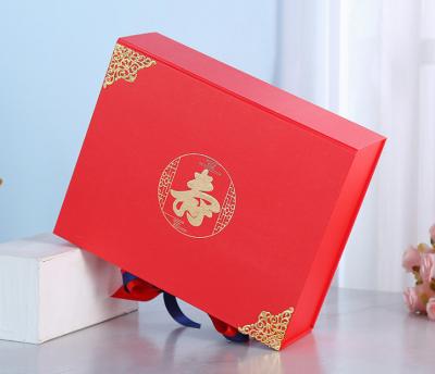 China Recycled Materials Shou Zizheng Gift Box Shoubi Nanshan Red Gift Box for sale