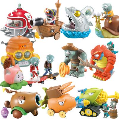 China Cartoon Toy Plants Pea Shooting Zombie Toys Full Set Gift For Boys Ejection Anime Children'S Dolls Action Number Model Toy No Box for sale